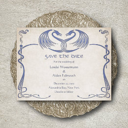 Save The Date Celtic Viking Dragon Mariage