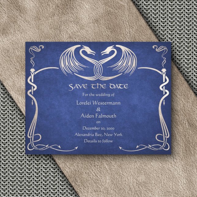 Save The Date Celtic Viking Dragon Mariage (Créateur téléchargé)