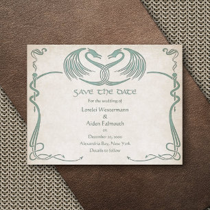 Save The Date Celtic Viking Dragon Mariage