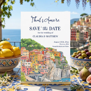 Save The Date C'est l'Amour Riviera italienne Élégant