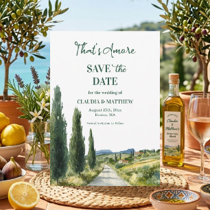 Save The Date C'est l'Amour Vue Italienne Élégante