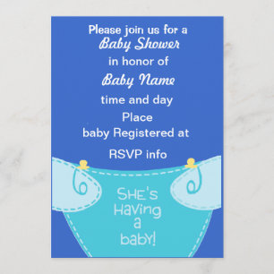 Save The Date C'est un garçon : Sauvez la date Baby shower Invit