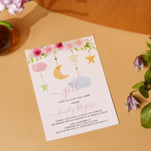 Save The Date C'est une fête de baby shower fleurie