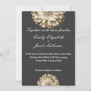 Save The Date Chalkboard Blackboard Daisy Inspiré Mariage Enregi