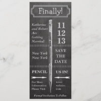 Chalkboard Vintage Enregistrer La Date Avec Banniè