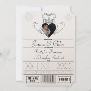 Save The Date Champagne Shimmer Enregistrer la date