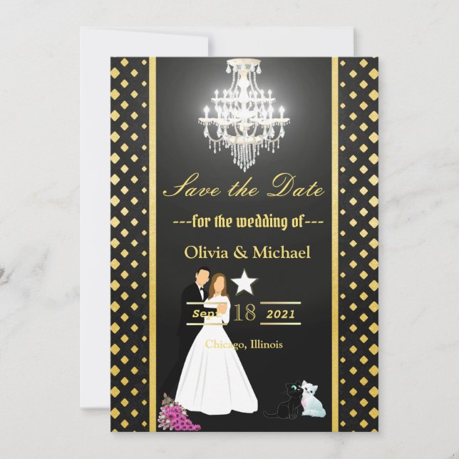 Save The Date Chandelier (Devant)