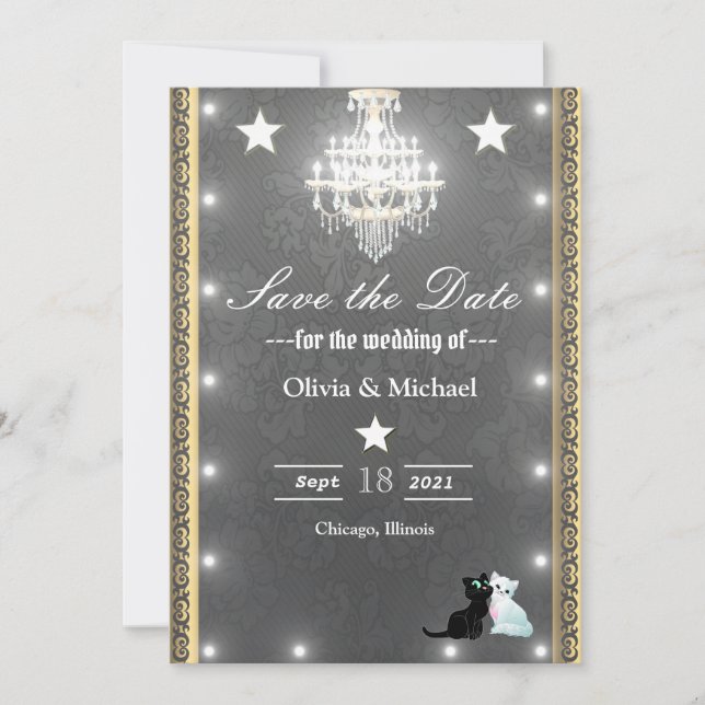Save The Date Chandelier (Devant)