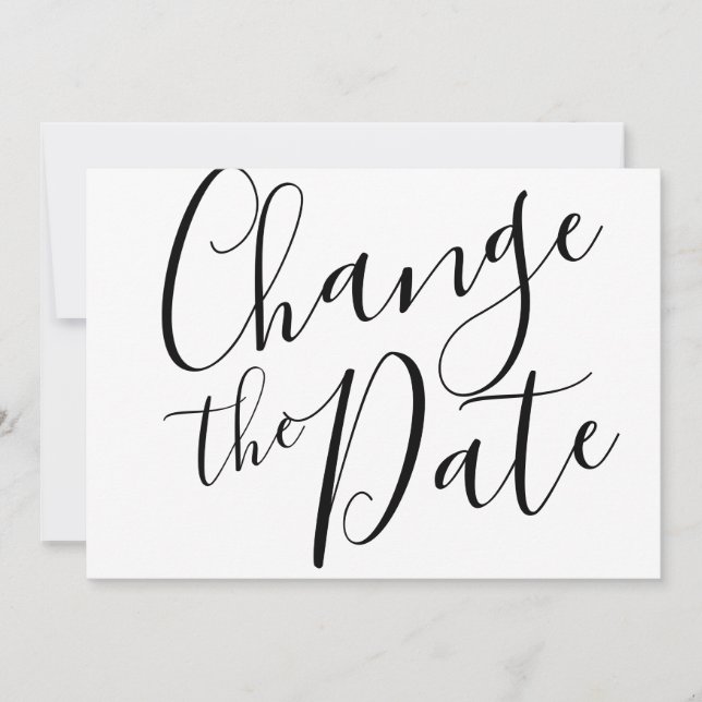 Save The Date Changement Simple de Date Événement Reporté Annulé (Devant)