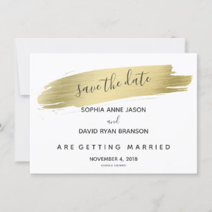 Save The Date Charm Calligraphie Or Stroke Enregistrer La Date
