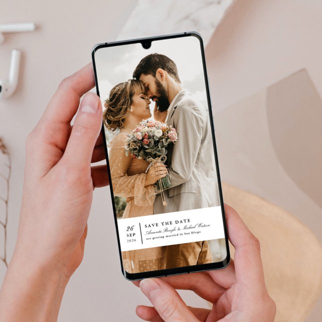 Save The Date Charme sans date limite Enregistrer la date (Créateur téléchargé)