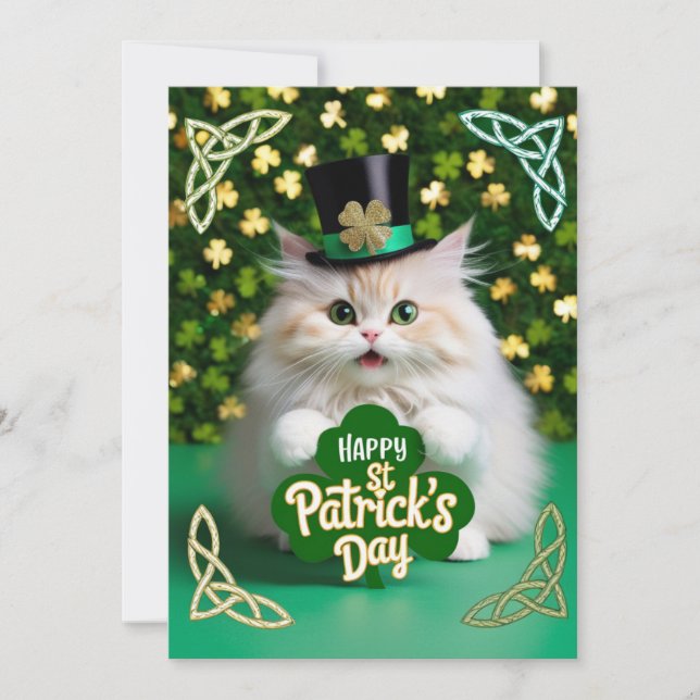 Save The Date Chat célèbre le Jour de la Saint Patrick (Devant)