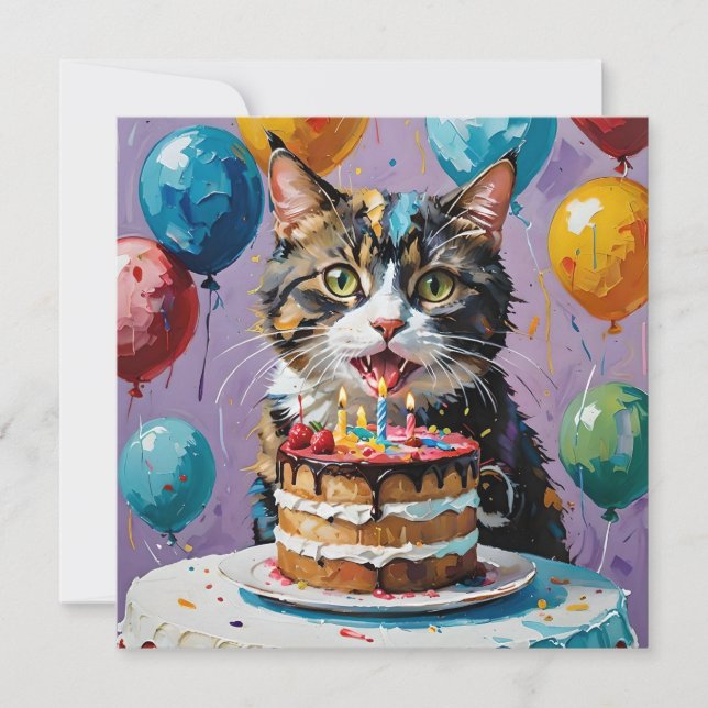 Save The Date Chat Profitant De L'Art Acrylique Du Gâteau Annive (Devant)