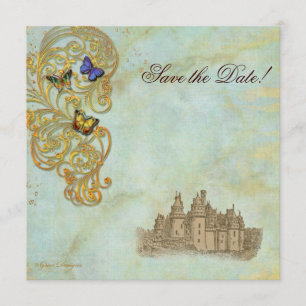 Save The Date Château médiéval de Fairy Tale
