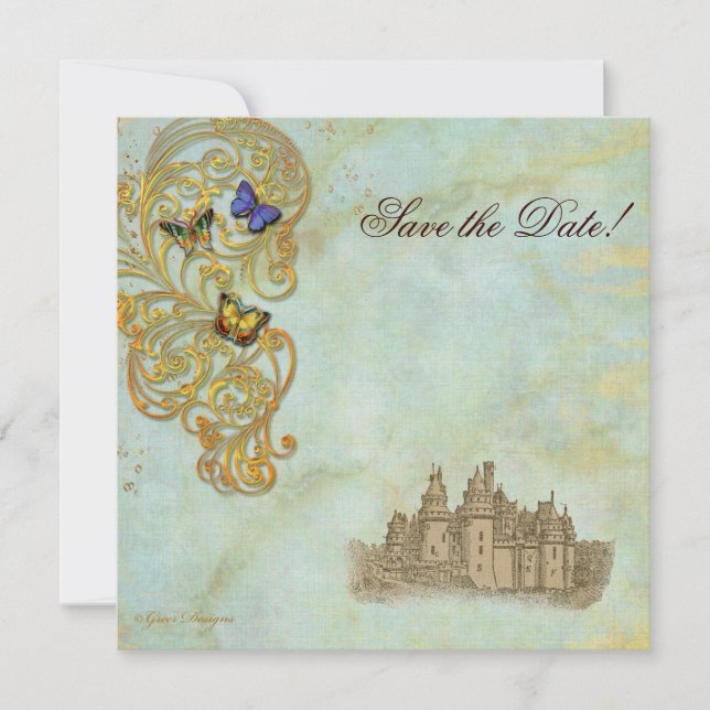 Save The Date Château médiéval Fairy Tale (Devant)