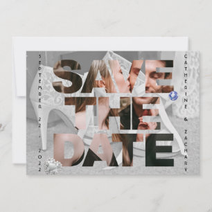 Save The Date Chaussure nuptiale Classy Diamond Heart Sapphire M