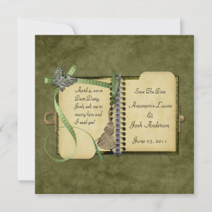 Save The Date Cher Journal Vintage Enregistrer la date