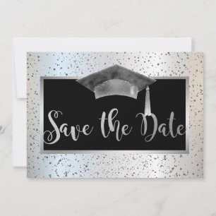 Save The Date Chic Casquette de Remise des Diplômes,Confetti Sav