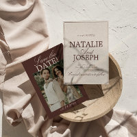 Chic Chocolat Brun Vieil Argent Photo Mariage Écon