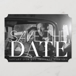 Save The Date Chic & Formal Enregistrer la date Billet Invitat