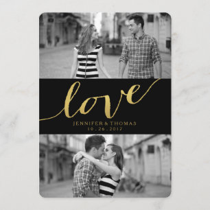 SAVE THE DATE CHIC GOLD LOVE   RÉSERVEZ LA DATE