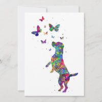 Chien Beagle Adulte Papillon Jouer Avec Des Papill