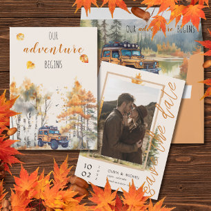 Save The Date Chute en amour Mariage de montagne Enregistrer la