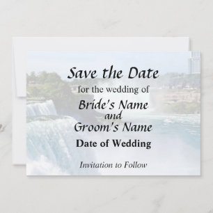 Save The Date Chutes du Niagara NY - Vue du côté américain
