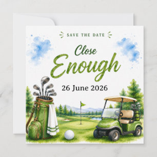 Save The Date Citations drôles de golf pour golfeur sur le parco