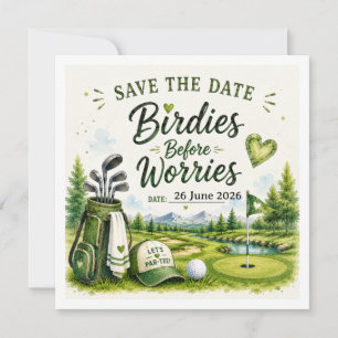 Save The Date Citations drôles de golf pour golfeur sur le parco