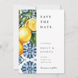 Save The Date Citron Citrus Positano Mariage italien
