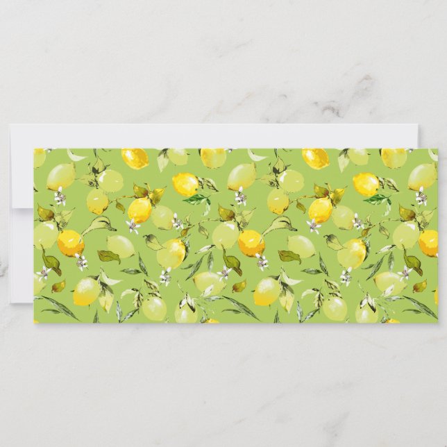 Save The Date citrons aquarelle 22 (Devant)