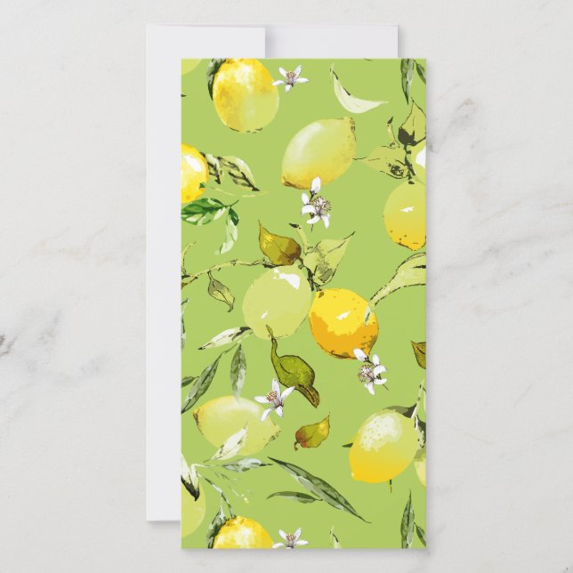 Save The Date citrons aquarelle 22 (Devant)