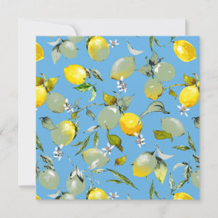 Save The Date citrons aquarelle 27