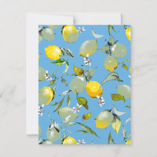 Save The Date citrons aquarelle 27