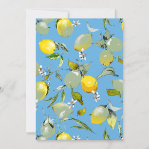 Save The Date citrons aquarelle 27