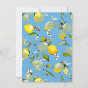 Save The Date citrons aquarelle 27