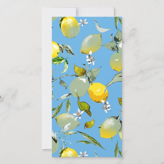 Save The Date citrons aquarelle 27 (Devant)