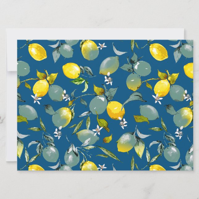 Save The Date citrons aquarelle 29 (Devant)