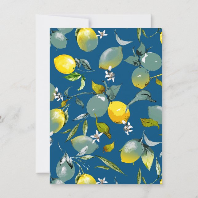 Save The Date citrons aquarelle 29 (Devant)