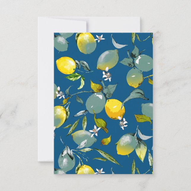 Save The Date citrons aquarelle 29 (Devant)