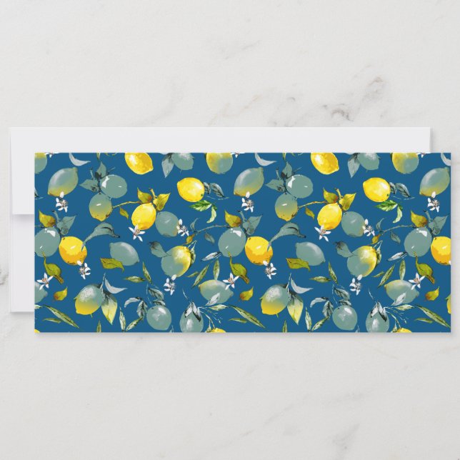 Save The Date citrons aquarelle 29 (Devant)