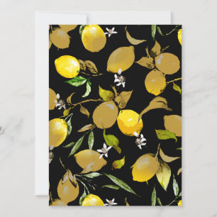 Save The Date citrons d'aquarelle 30