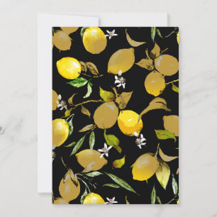Save The Date citrons d'aquarelle 30