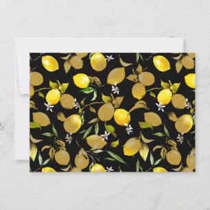 Save The Date citrons d'aquarelle 30