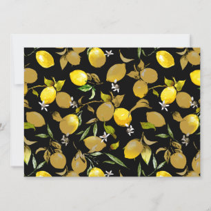 Save The Date citrons d'aquarelle 30