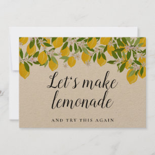 Save The Date Citrons de Mariage Remplacer la Date Rustique