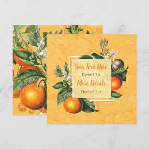 Save The Date Citrus vintage Enregistrer La Date