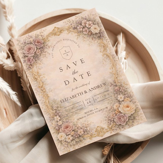 Save The Date Classic European Baroque Wedding (Créateur téléchargé)