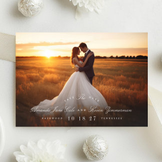 Save The Date Classic Sage Green Names Photo QR Code Site Web